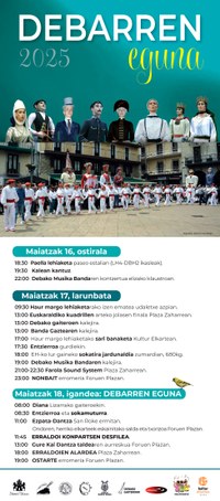 Deba se prepara para celebrar Debarren Eguna, desde el viernes hasta el domingo