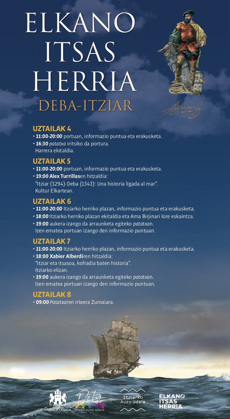 El 4 de julio la embarcación Juanita Larando llegará a Deba a las 16:30