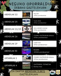 El Gazteleku traerá en diciembre un ambiente navideño especial con una amplia oferta de actividades