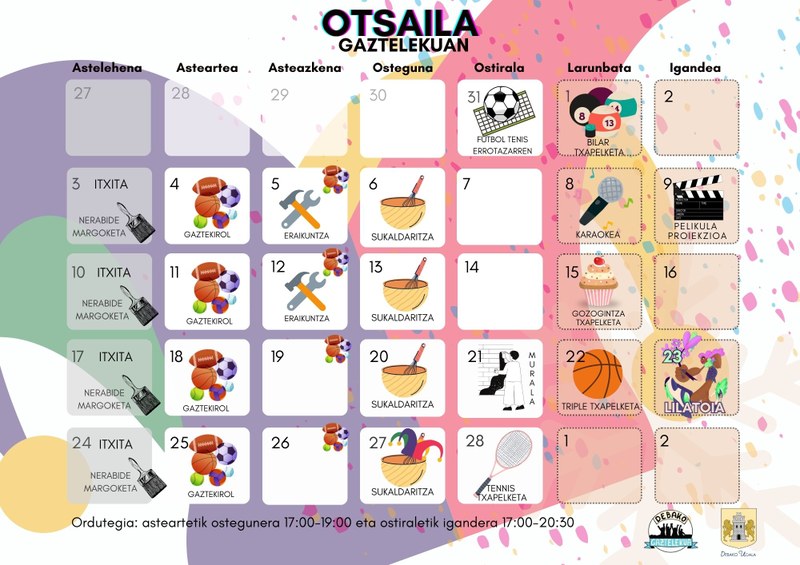 Febrero llega cargado de actividades al Gazteleku de Deba