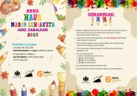 La XXXII edición del Concurso Infantil de Pintura al aire libre llenará de color las calles de Deba el sábado 17 de mayo