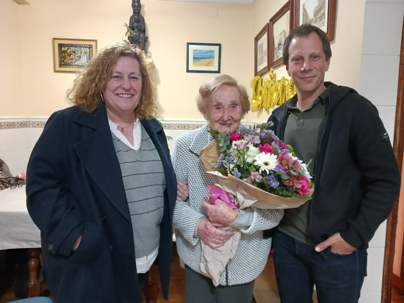 Mari Tere Egaña ha cumplido 101 años