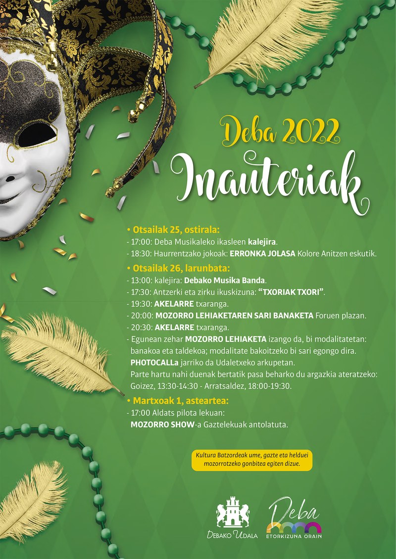 Variado programa para los carnavales organizado por diversos agentes 