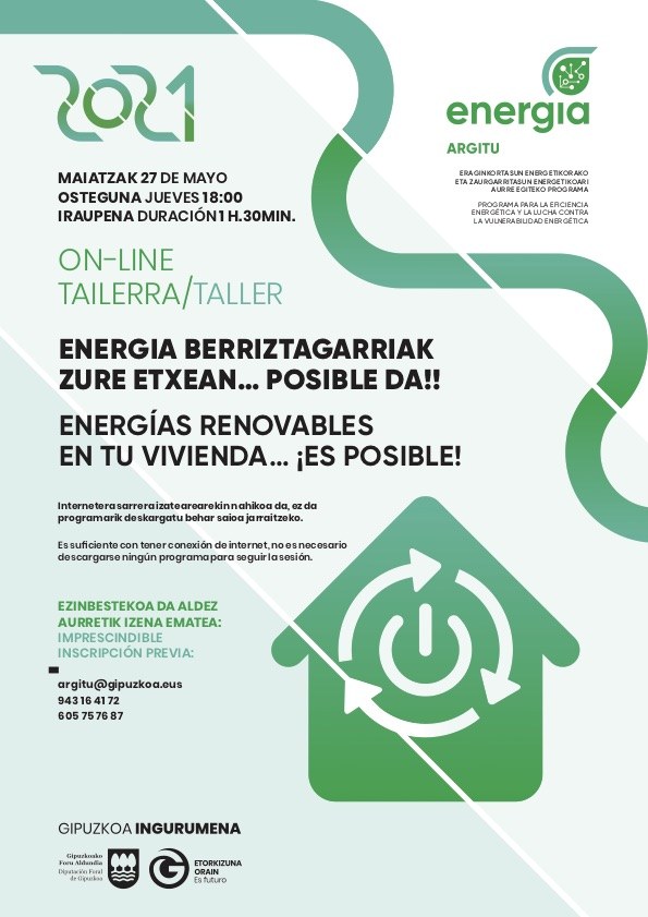 Taller on-line dirigido a la instalación de energías renovables en las viviendas
