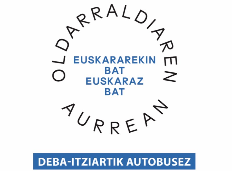 ‘Oldarraldiaren aurrean, euskararekin bat, euskaraz bat’ manifestaziora joan-etorria egiteko autobusa, Debatik eta Itziartik