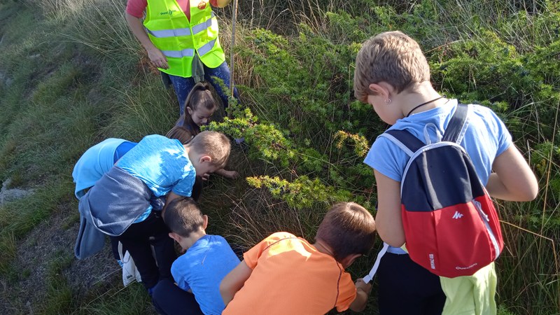 'Hazitik hezi' programa didaktikoaren proba pilotua egin da Geoparkean, Itziarko eskolako haurrekin