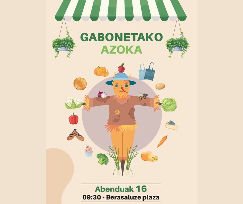 Abenduaren 16an egingo da Gabonetako Azoka berezia