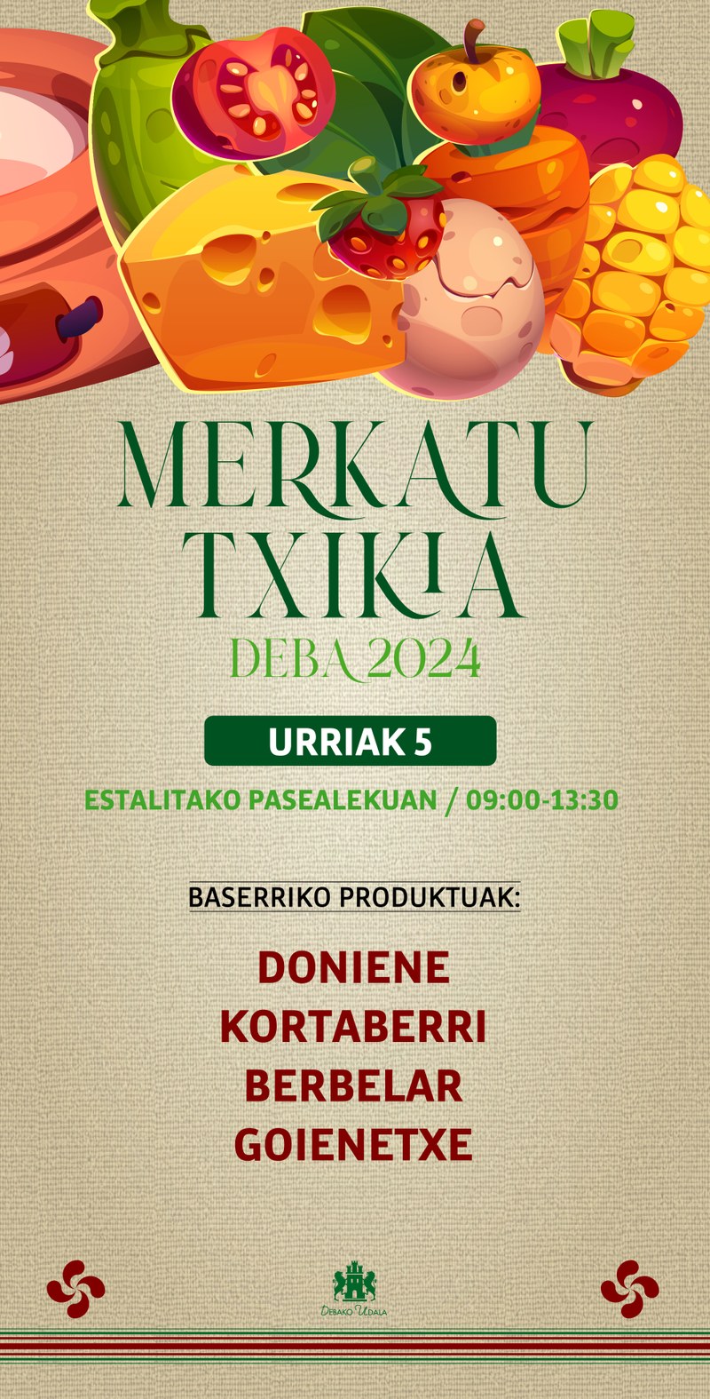 Debako Merkatu Txikia, larunbatean, urriak 5