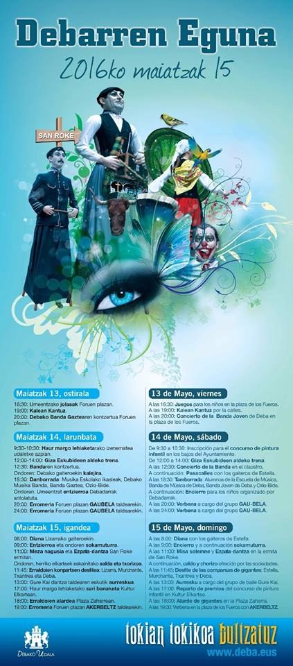 DEBARREN EGUNEKO EGITARAUA KALERATU DU DEBAKO UDALAK