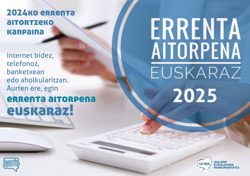 Errenta aitorpena euskaraz egiteko kanpaina abiaraziko du Debako Udalak, GFA eta UEMArekin elkarlanean