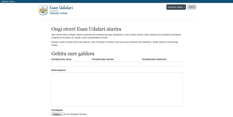 Esan Udalari, herritarren eskaerak eta iradokizunak kudeatzeko tresna berria