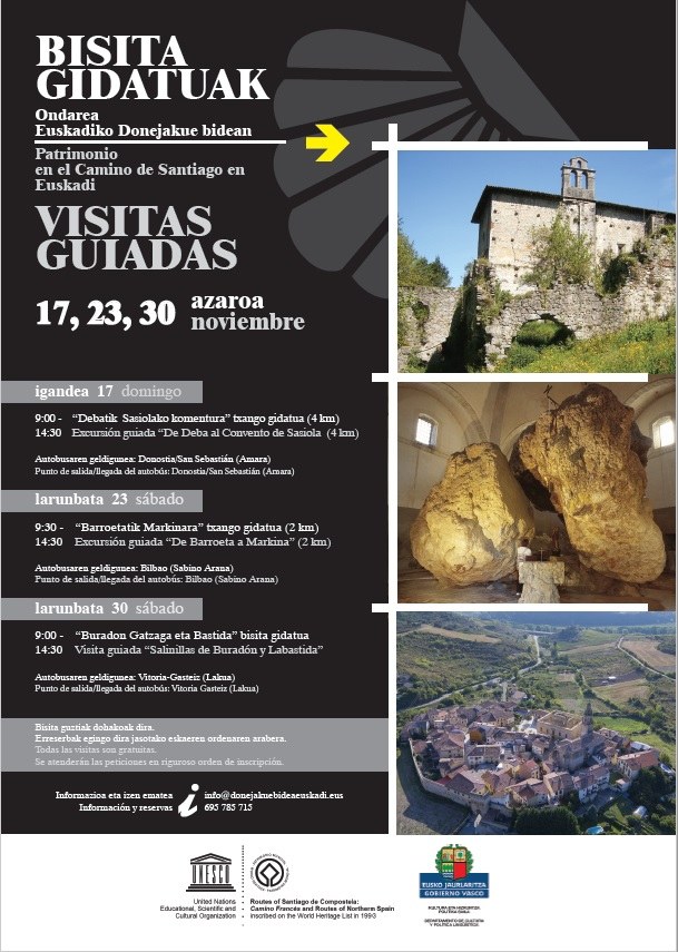 Munduko Ondarearen Nazioarteko Eguna dela eta, Debatik Sasiolako komentura txango gidatua azaroaren 17an