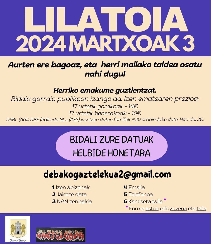 Gaztelekuak Lilatoiaren edizio berrian parte hartzera animatu ditu emakume debarrak