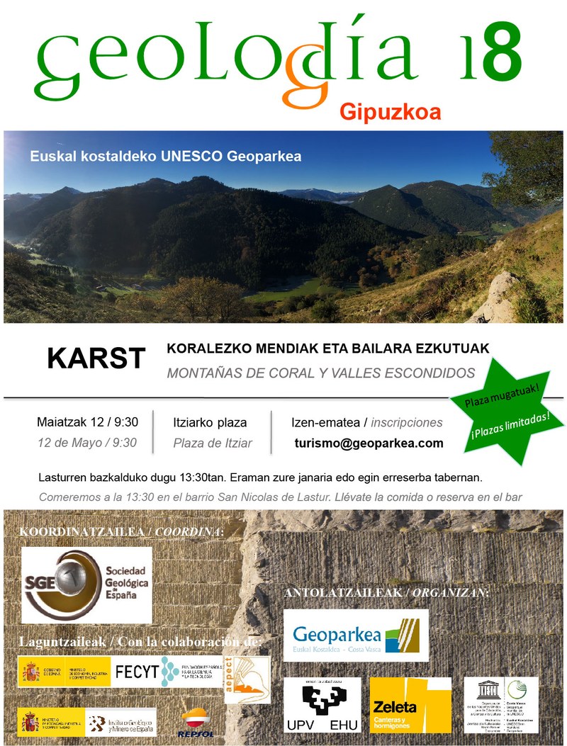 Geolodia 2018 Euskal Kostaldeko Geoparkean