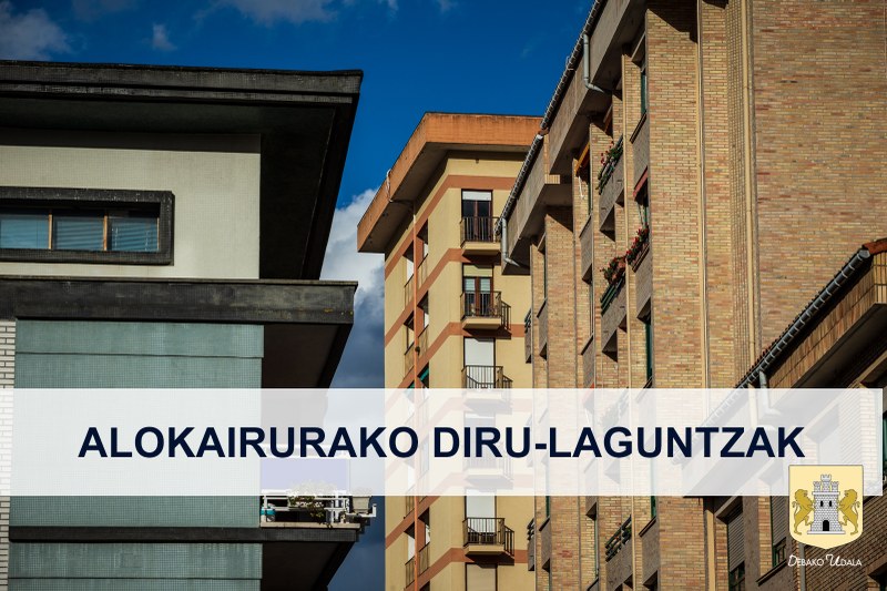 Irailaren 23ra arteko epean eska daitezke alokairurako diru-laguntzak 