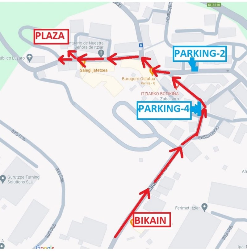 Itziarko Auzo Udalaren Bandoa: Eskola birmoldatzeko obrak direla eta, aldaketak trafikoan eta zirkulazioan