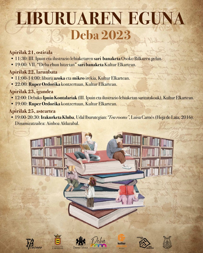 Liburu egunaren testuinguruan, Debako hainbat eragilek egitarau anitza argitaratu dute