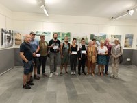 Parte-hartze eta maila artistiko handia Debako Aire Zabaleko Pintura Lehiaketaren 56. Edizioan