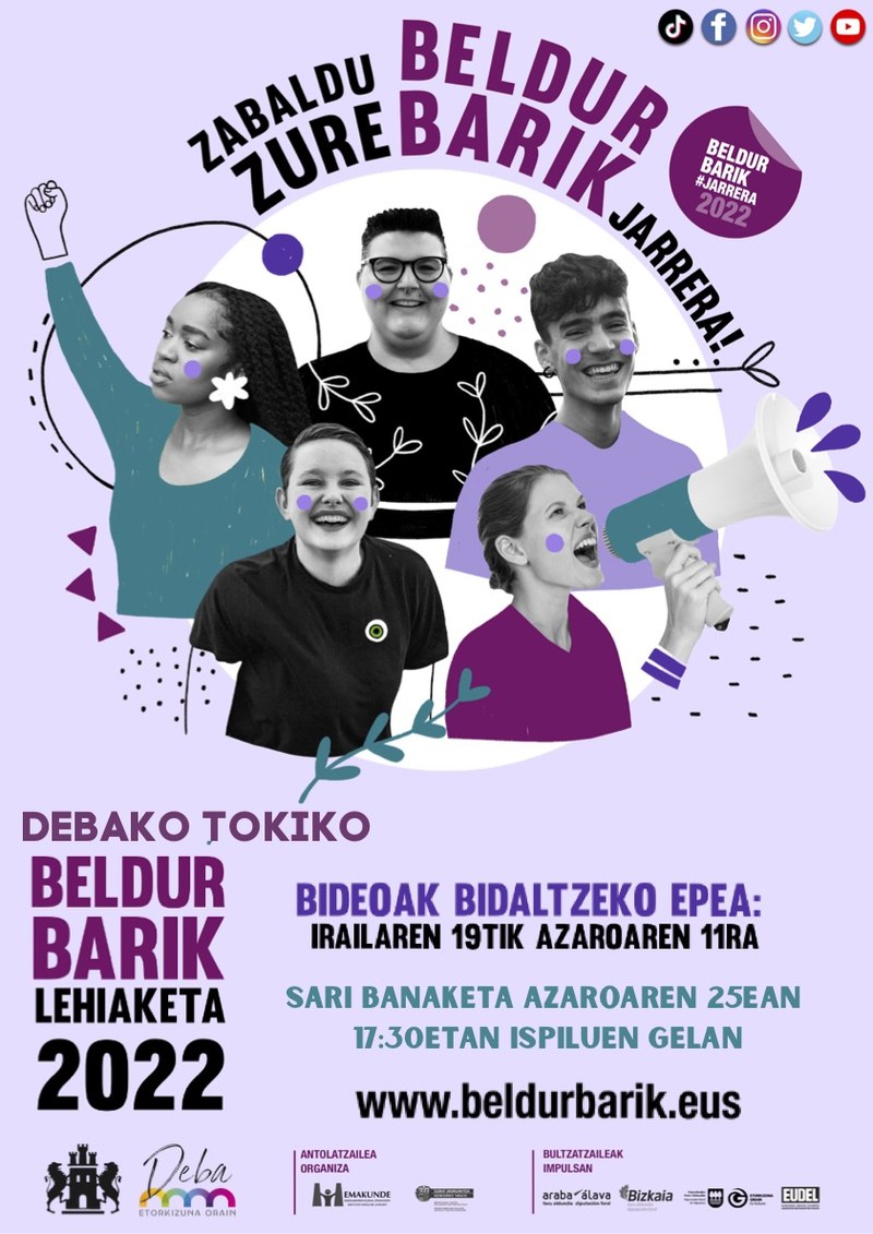 Zabaldu da Debako 'Beldur barik jarrera' ikus-entzunezko lehiaketarako izen-ematea