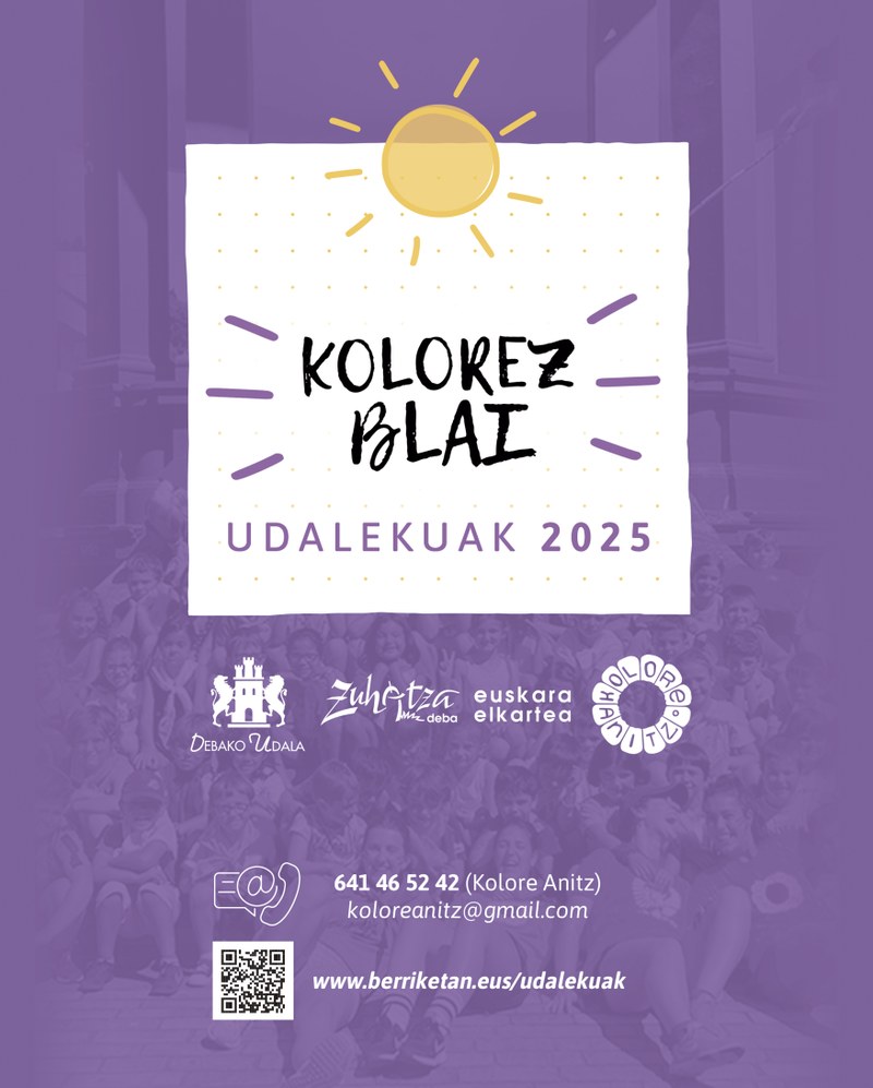 Zabalik da "Kolorez Blai" udalekuetan izena emateko epea