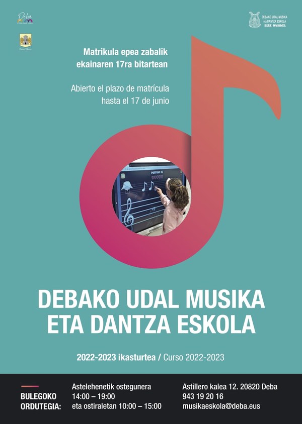 Abierta la inscripción en la Debako Udal Musika eta Dantza Eskola de Deba