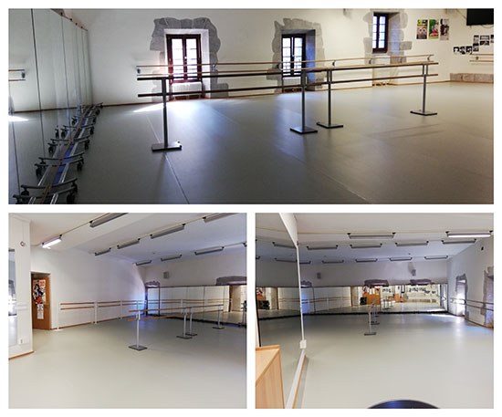 Bailar como profesionales con el nuevo suelo de la sala de baile de Agirre jauregia