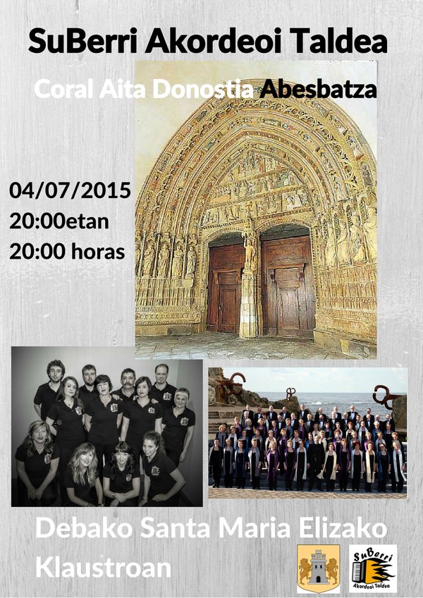 Concierto de Acordeón en el Claustro de la Iglesia Santa Maria de Deba