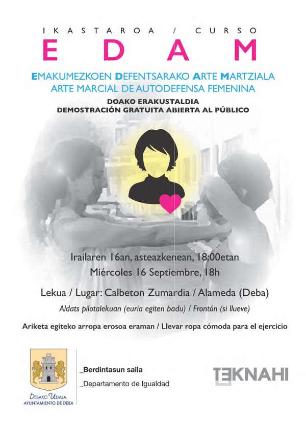 Curso de Arte Marcial de Defensa Femenina (EDAM). 