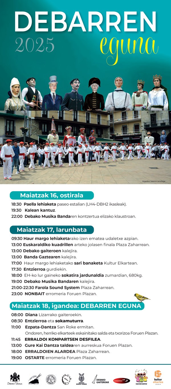Deba se prepara para celebrar Debarren Eguna, desde el viernes hasta el domingo