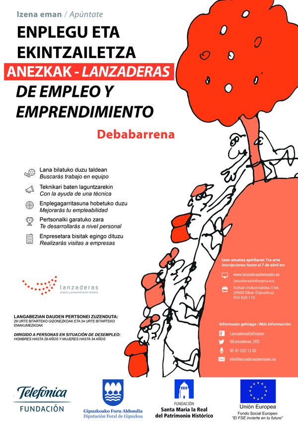 Debabarrena contará en abril con una Lanzadera de Empleo para mejorar la empleabilidad de jóvenes de la comarca