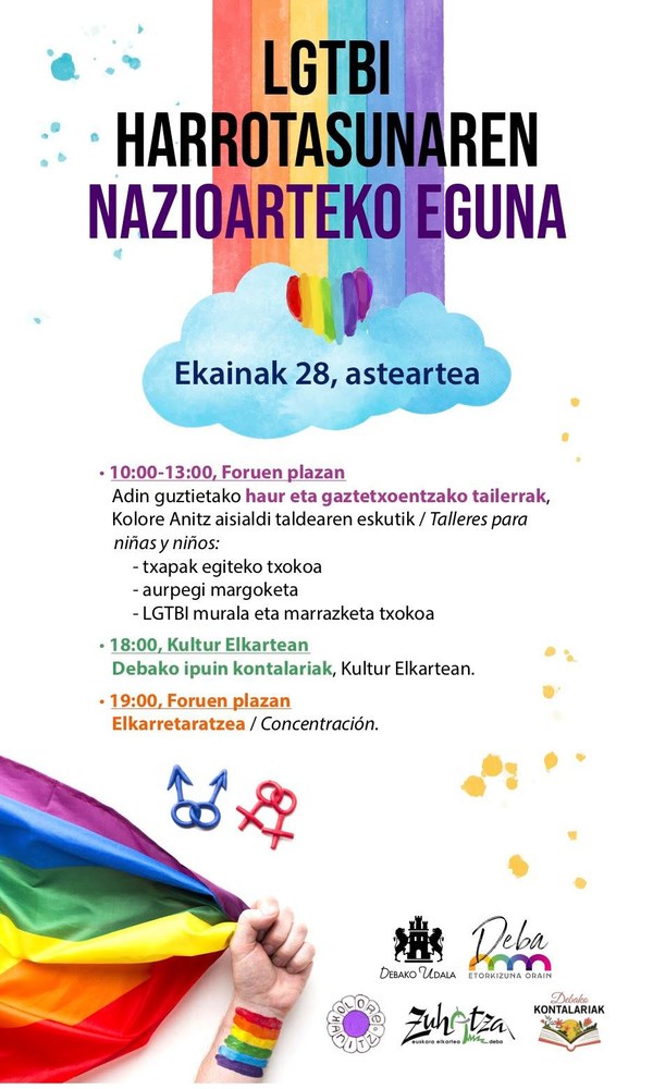 Actividades para trabajar la igualdad desde menores el 28 de junio