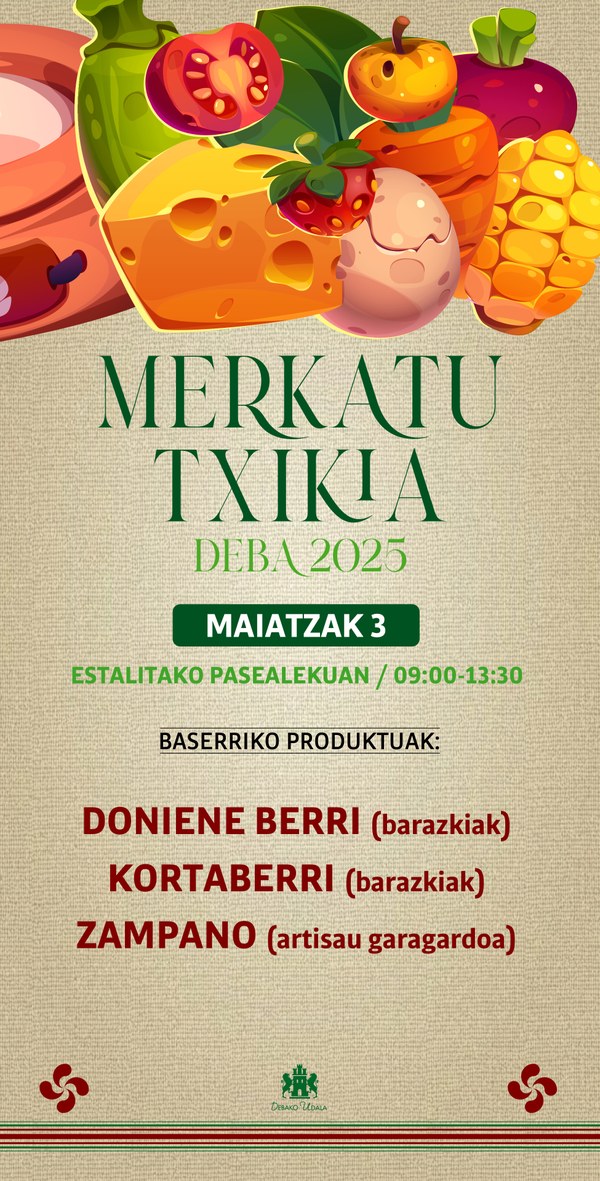 El 3 de mayo, Merkatu Txikia en Deba