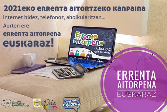 El Ayuntamiento de Deba, en colaboración con otras administraciones, invita a hacer la declaración de la renta en euskera