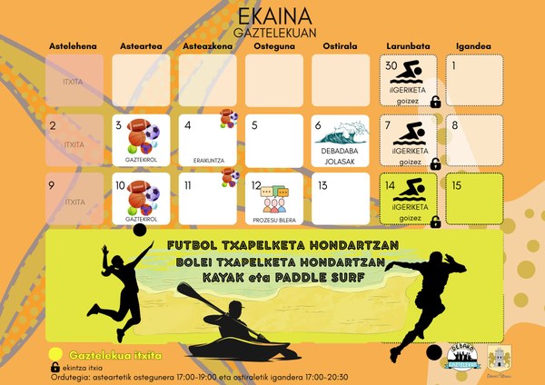 El Gazteleku de Deba ofrece una variada programación de verano para jóvenes durante el mes de junio