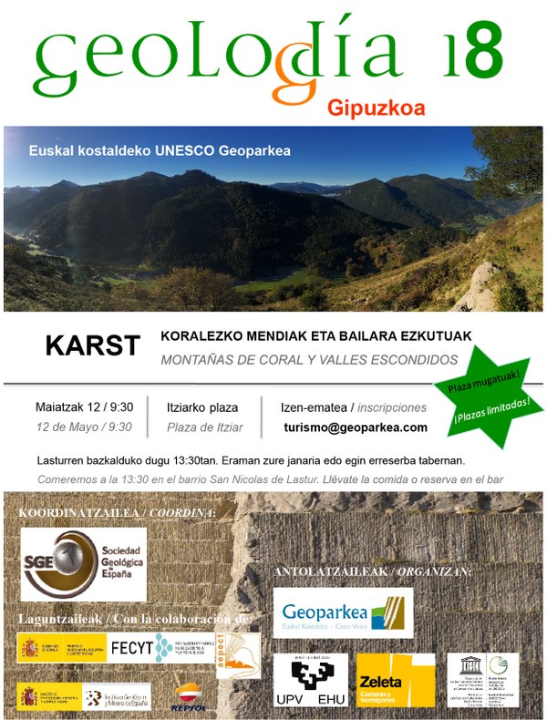 Geolodía 2018 en el Geoparque de la Costa Vasca