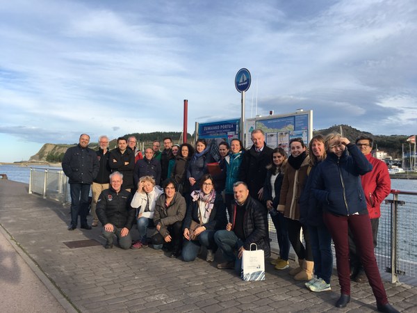 El Geoparque Mundial UNESCO de la Costa Vasca acogió la cuarta reunión de coordinación de los socios del proyecto europeo "Atlantic Geoparks"