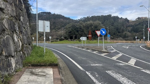 El lunes comienzan las obras de la Diputación para mejorar la seguridad vial en Artzabal