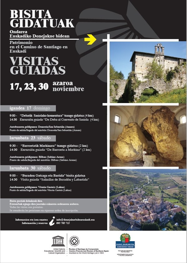 Excursión guiada de Deba al Convento de Sasiola con motivo del Día Internacional del Patrimonio Mundial