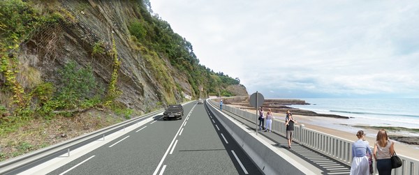La carretera GI-638 entre Deba y Mutriku se abrirá al tráfico el próximo martes