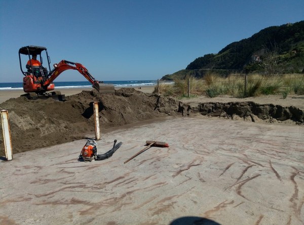 La obra de la terraza de la cafetería Ondargain de la playa comienza el lunes