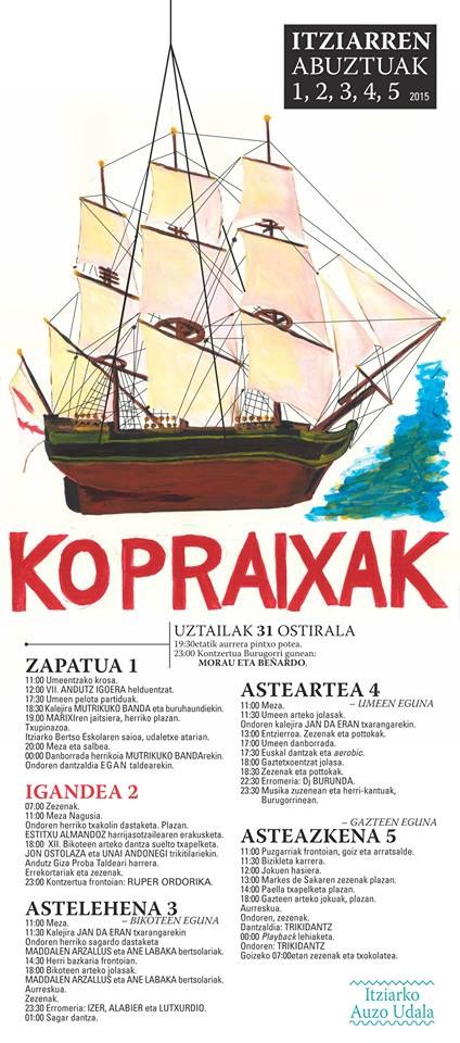 Llegan las "Kopraixak" de 2015