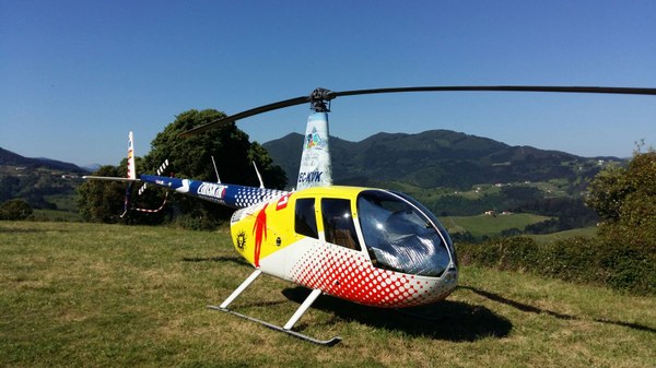 Rodaje del programa Volando Voy en el Geoparque de la Costa Vasca