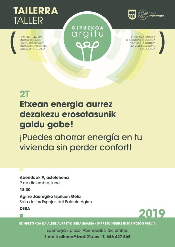 Sesiones prácticas dirigidas a ahorrar energía y dinero en Deba