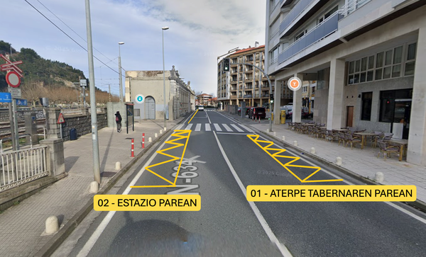 Autobus geralekuetan behin-behineko aldaketak Paseo Estalia berritzeko lanak direla eta