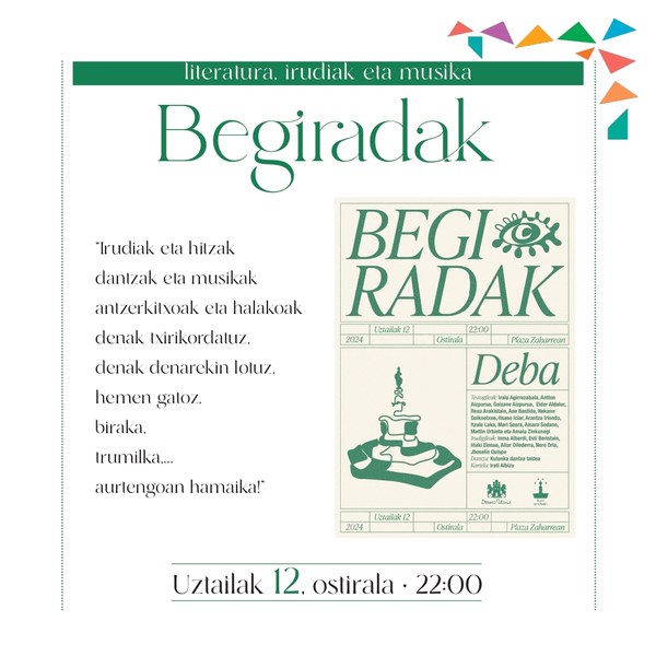 "Begiradak" ostiral honetan Iturri Ondoan programaren barruan