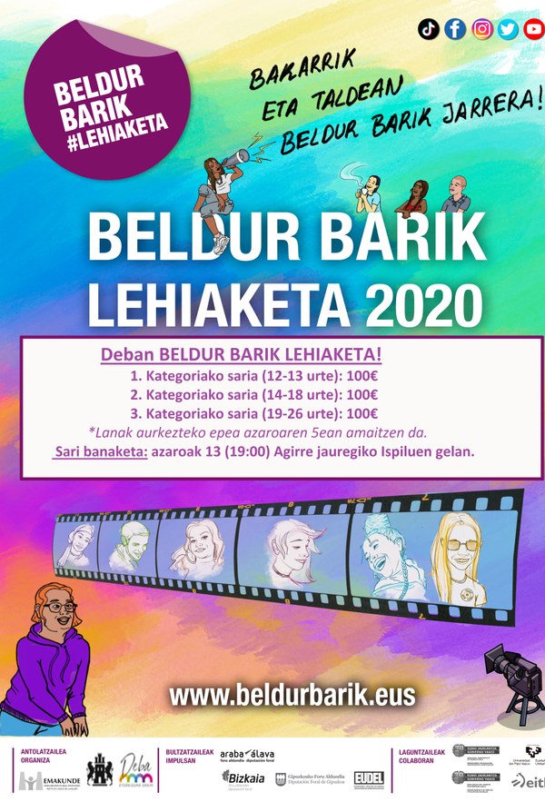 Debako 2020ko Beldur barik lehiaketan parte hartzeko epea zabaldu da