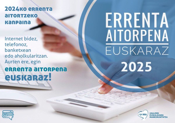 Errenta aitorpena euskaraz egiteko kanpaina abiaraziko du Debako Udalak, GFA eta UEMArekin elkarlanean