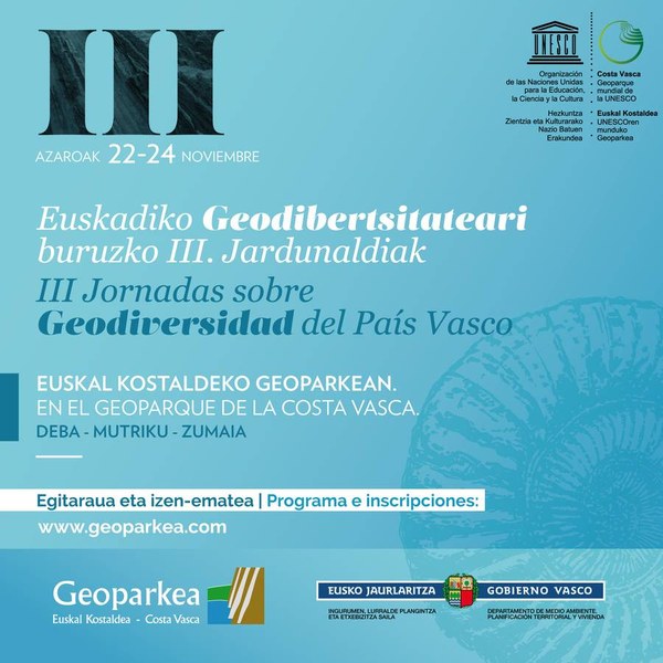 Euskadiko III. Geodibertsitate Jardunaldiak hartuko ditu asteazkenetik aurrera Euskal Kostaldeko Geoparkeak