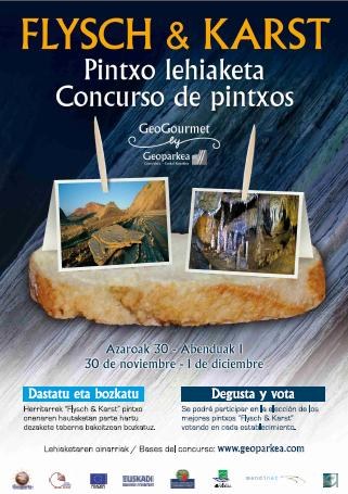 GEOPARKEKO 20 OSTALARITZA-ESTABLEZIMENDUK HARTUKO DUTE PARTE “FLYSCH & KARST” PINTXO LEHIAKETAN