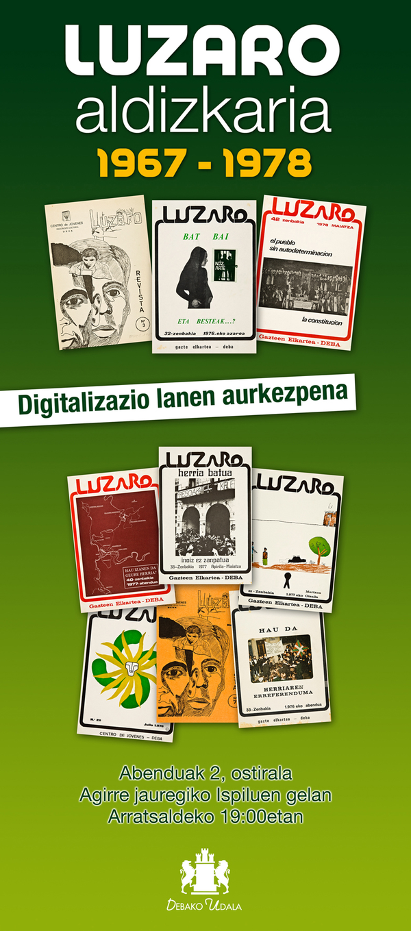 Luzaro aldizkaria udaleko webgunean zintzilik